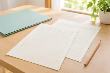 利用手続きに使う書類と筆記具のイメージ
